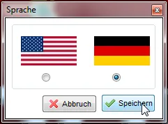 XAMPP erster Start - Sprachauswahl