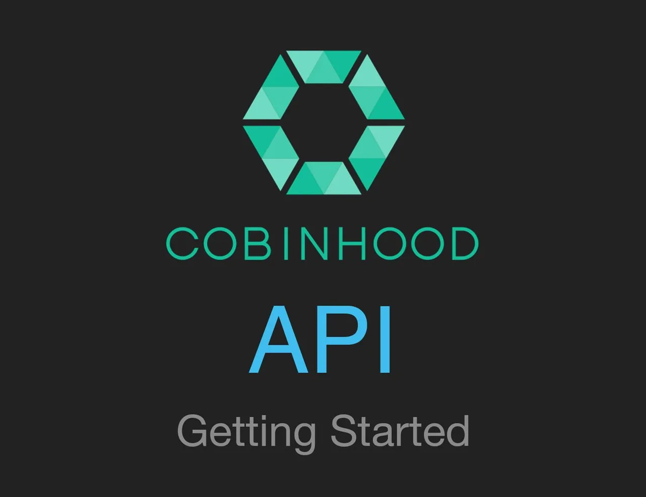 Cobinhood API getting started