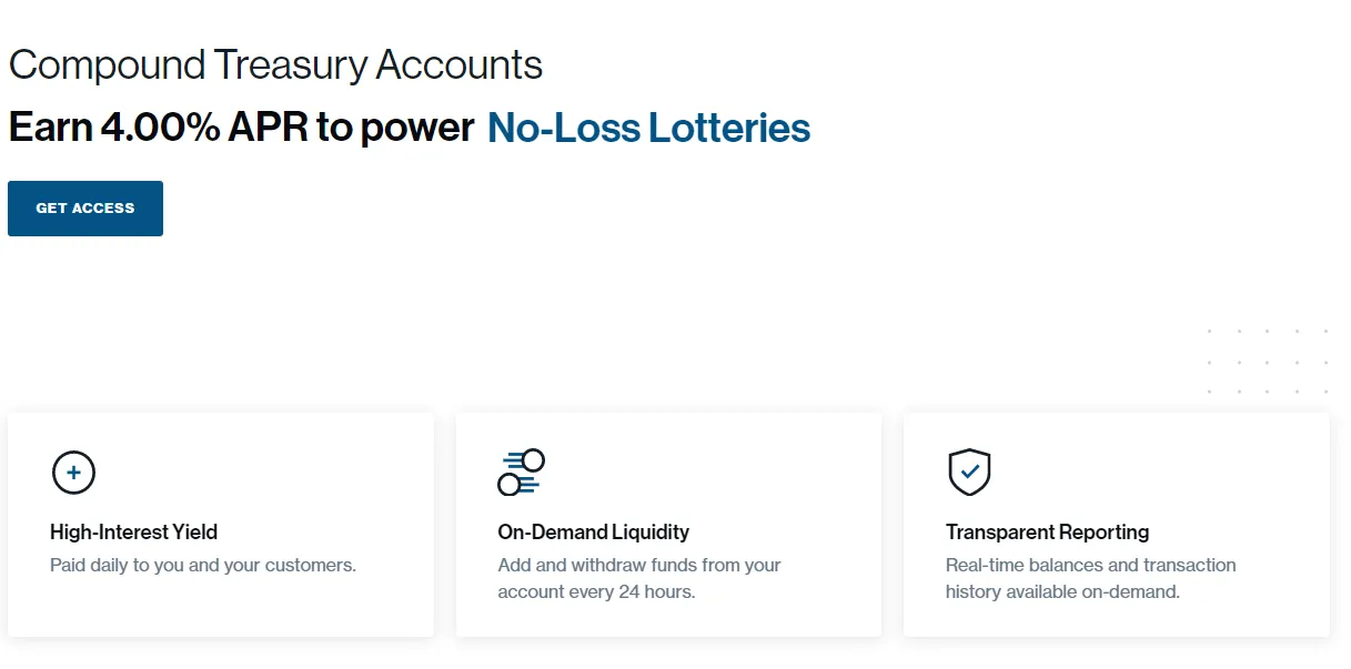 compound treasury launch page.PNG