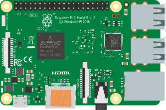 Illustration of Raspberry Pi 3B