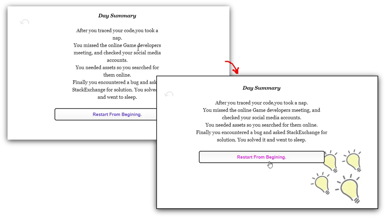 Comparison between widths