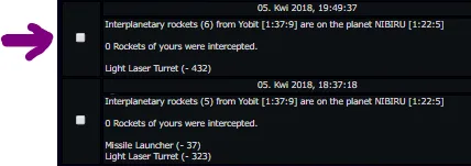 Outcome from using missiles