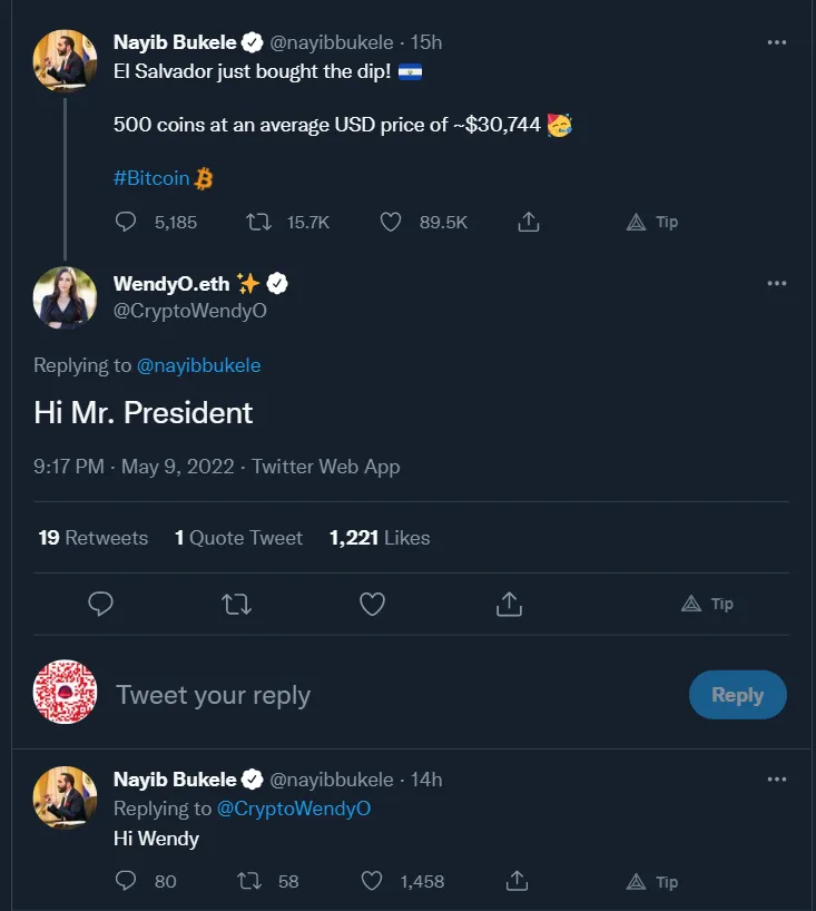 2 WendyO.eth ✨ on Twitter_ _nayibbukele Hi Mr. President_ _ Twitter  Brave 5_10_2022 12_39_26 PM.png