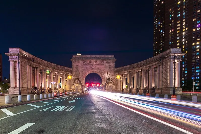 manhattan bridge facade - long exposure image inspiration