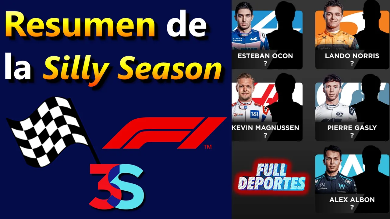 Resumen de la Silly Season Parón veraniego F1 Fórmula 1 Motores Motorsport acontmotor Full Deportes MikePeters OscarCampos86 Hive 3Speak.png