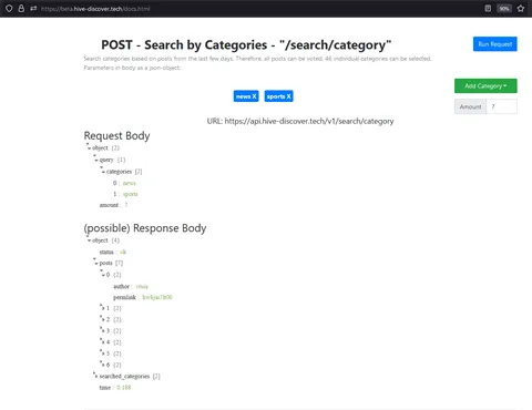 Example Category Search