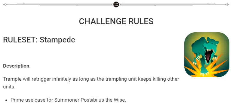 STAMPEDE weekly challenge