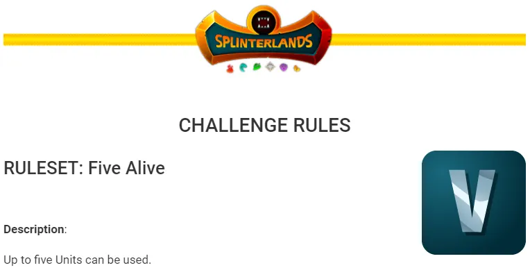 Five Alive weekly challenge