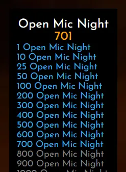 700 Open Mic Night missions - earned 700 Starbits.PNG