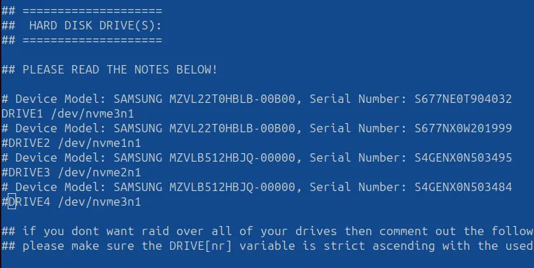 Disk Setup