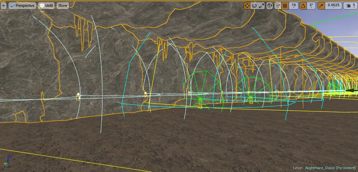 Zone 19 Nightmare Oasis working on one side of the cave.png