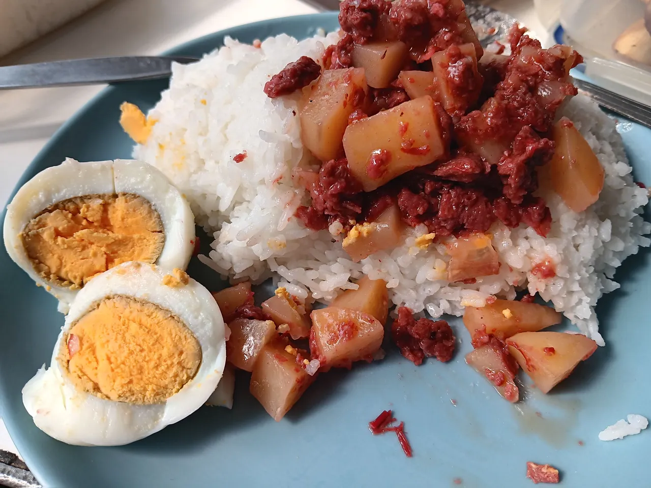 Corned Beef with Potato Chunks