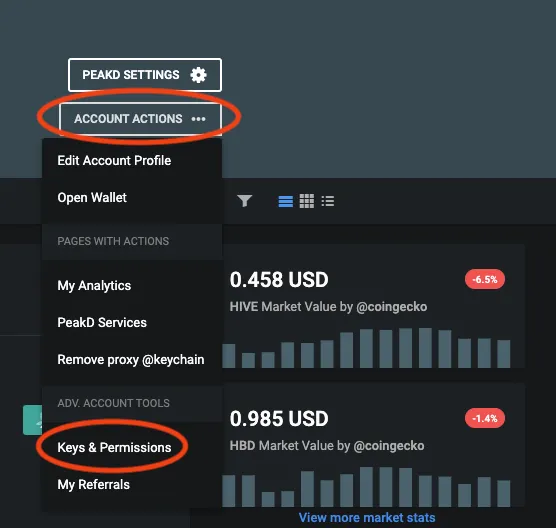 peakD-account actions & keys.png