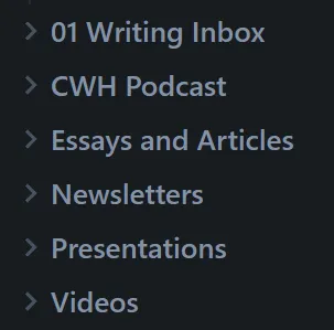 OBS - Three Ways to Keep a Project List in Obsidian - Writing Workflow with Writing Inbox.png