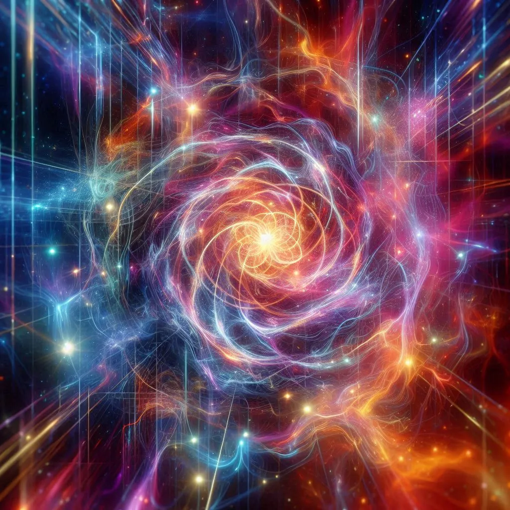 Abstract depiction of quantum entanglement, with vibrant colors and a sense of cosmic wonder.png