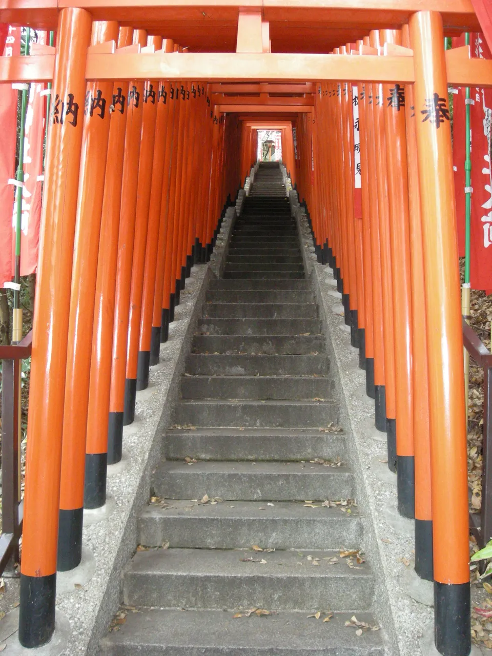 199-Hie-jinja torii tunnel - bottom-up.JPG