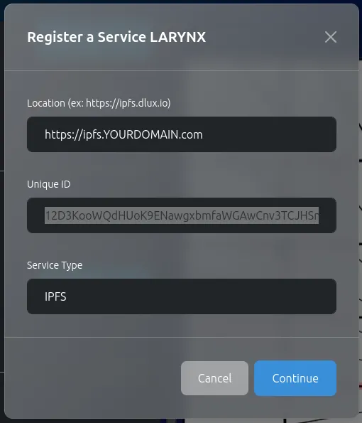 Registering your Service