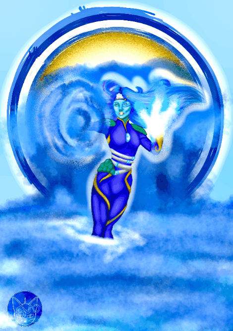 holozing Fanart water healer female variation gif.gif