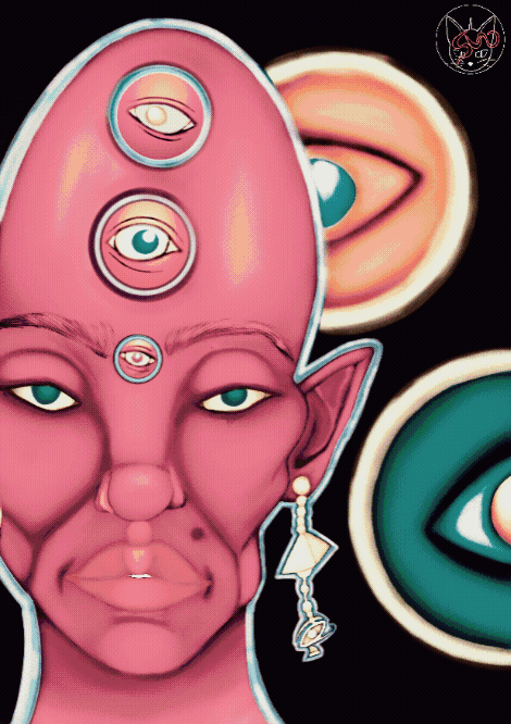 surrealworld purple alien woman gif.gif