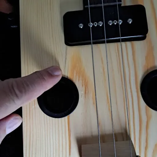 Cracks filled and finish applied.