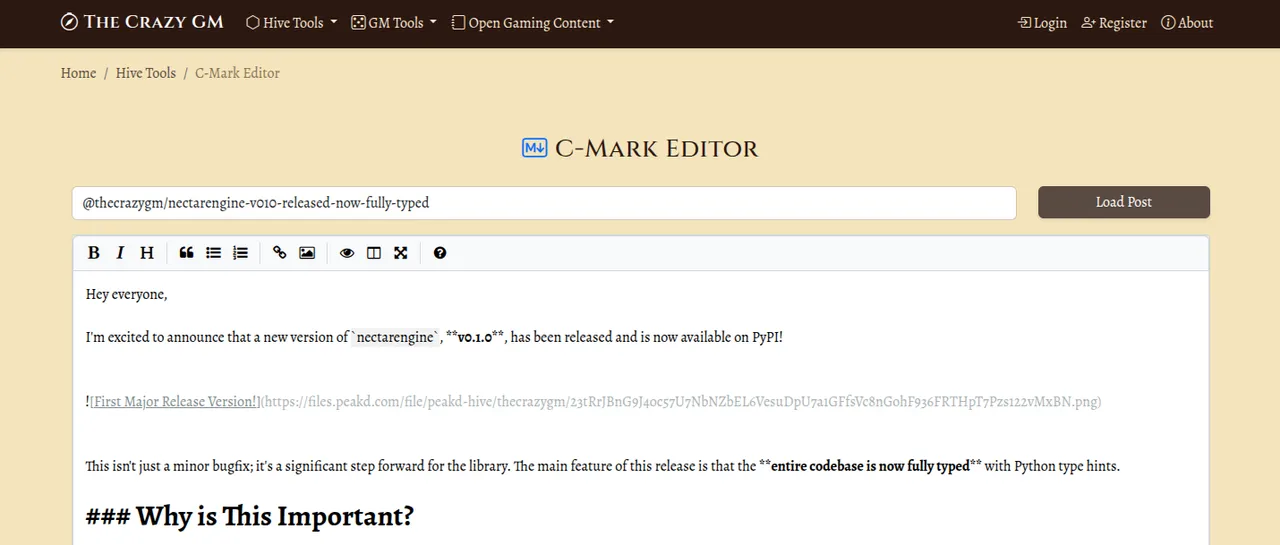 c-mark in action!