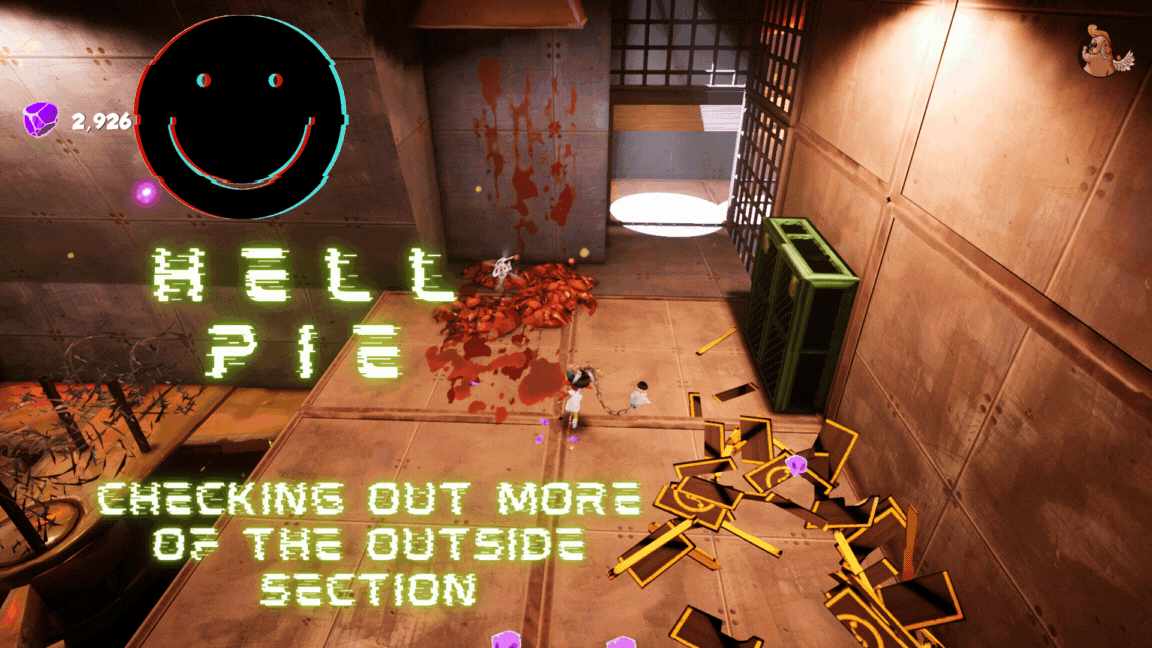 Hell Pie - Checking out more of the outside section.gif