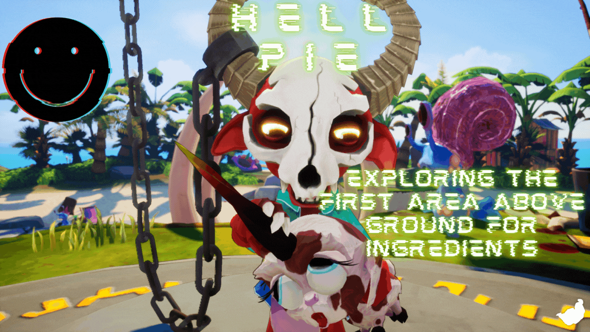 Hell Pie - Exploring the first area above ground for ingredients.gif