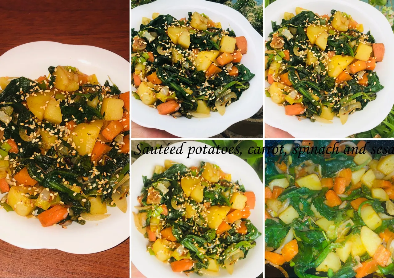 Sautéed potatoes, carrot, spinach and sesame.jpeg