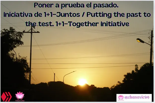 Poner a prueba el pasado. Iniciativa de 1+1=Juntos / Putting the past to the test. 1+1=Together Initiative