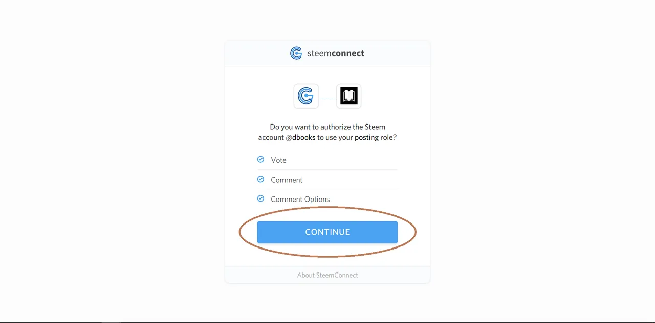 2. DBooks - Steemconnect Authorisation.PNG