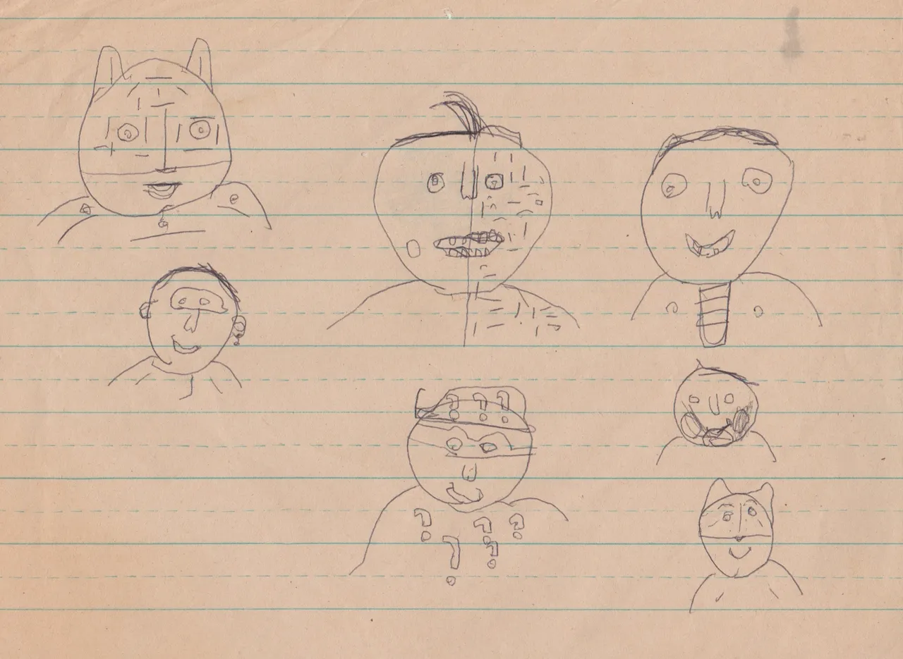 1995-06-16 - Batman Forever - Drawing - not sure when I drew this but probably after watching that movie.jpg