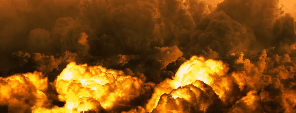 Fiery clouds