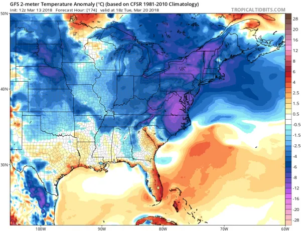 Blocky Pattern Continues Spring Arrives With Another Storm System