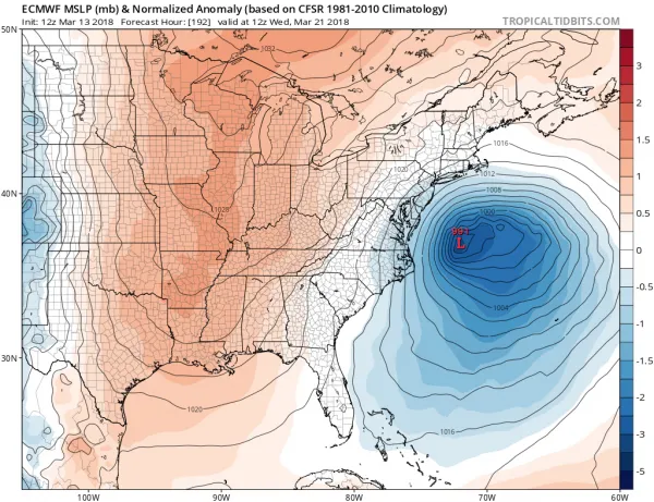 Blocky Pattern Continues Spring Arrives With Another Storm System