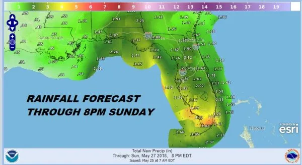 Holiday Weekend Starts Warm Ends Cooler Showers Tropical Storm Gulf of Mexico