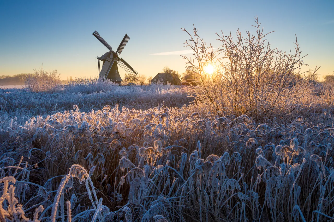 The evening before I took this image, there was a thick fog. It was predicted to start freezing during the night so I knew that this would happen the next morning. As indeed it did. It was -10 Celsius when I took this image. Tamron SP 17-50 f/2.8 @ 17 mm | f/8 | 1/125 sec | ISO 100.