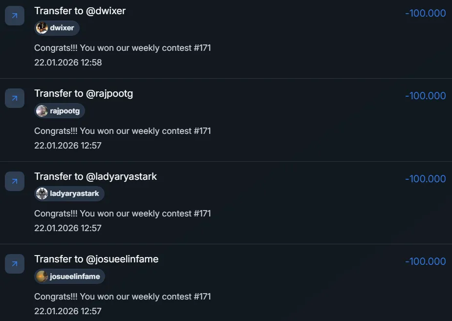 Ecency Points rewards QC Contest 171