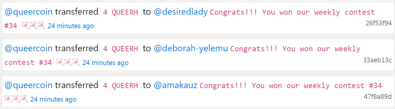 QUEER rewards QC Contest 34