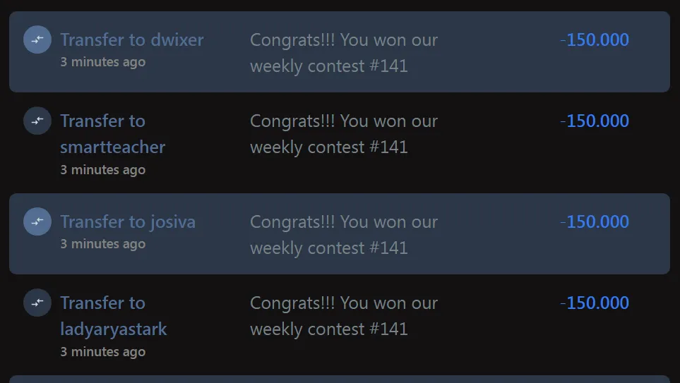 Ecency Points rewards QC Contest 141