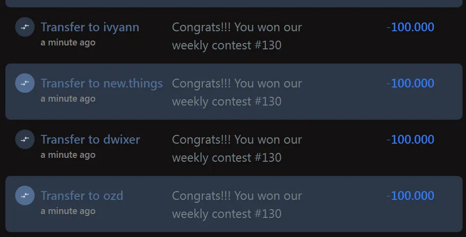 Ecency Points rewards QC Contest 130