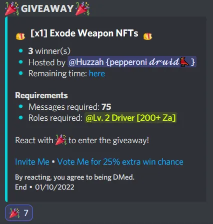 Exode Giveaway