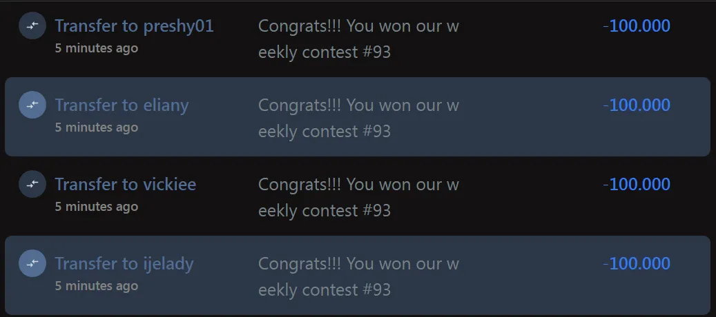 Ecency Points rewards QC Contest 93