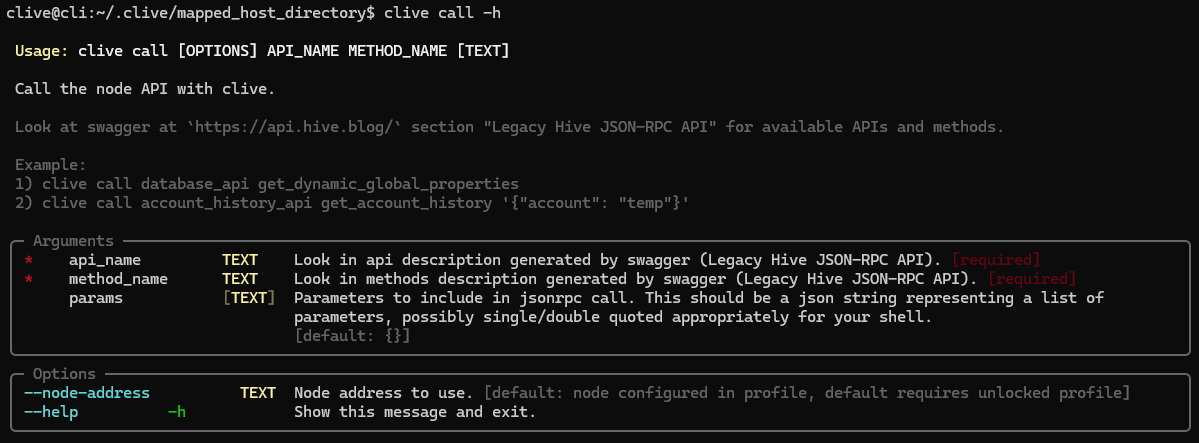 API