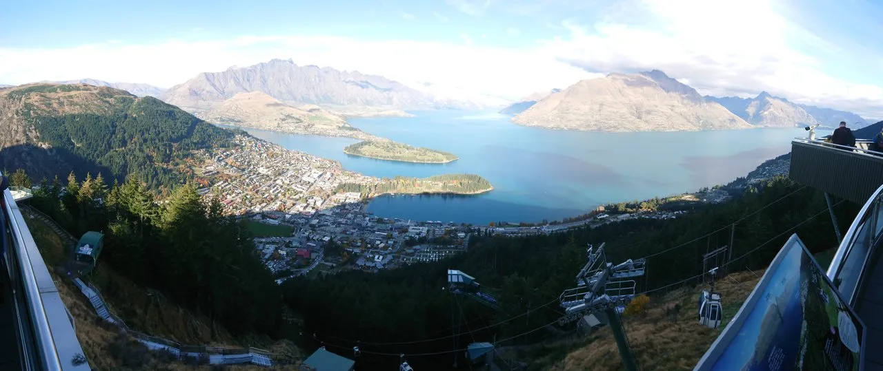 The panoramic from the balcony at the Skyline