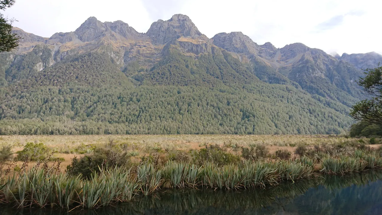 Lovely scenes of the Earl Mountains across the lakes