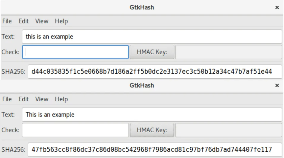 Hashing with the SHA256