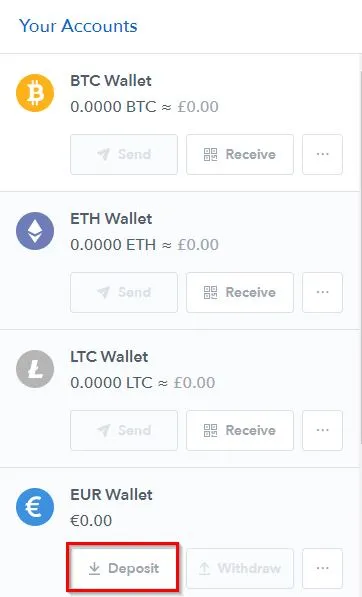 Coinbase EUR deposit instructions #2