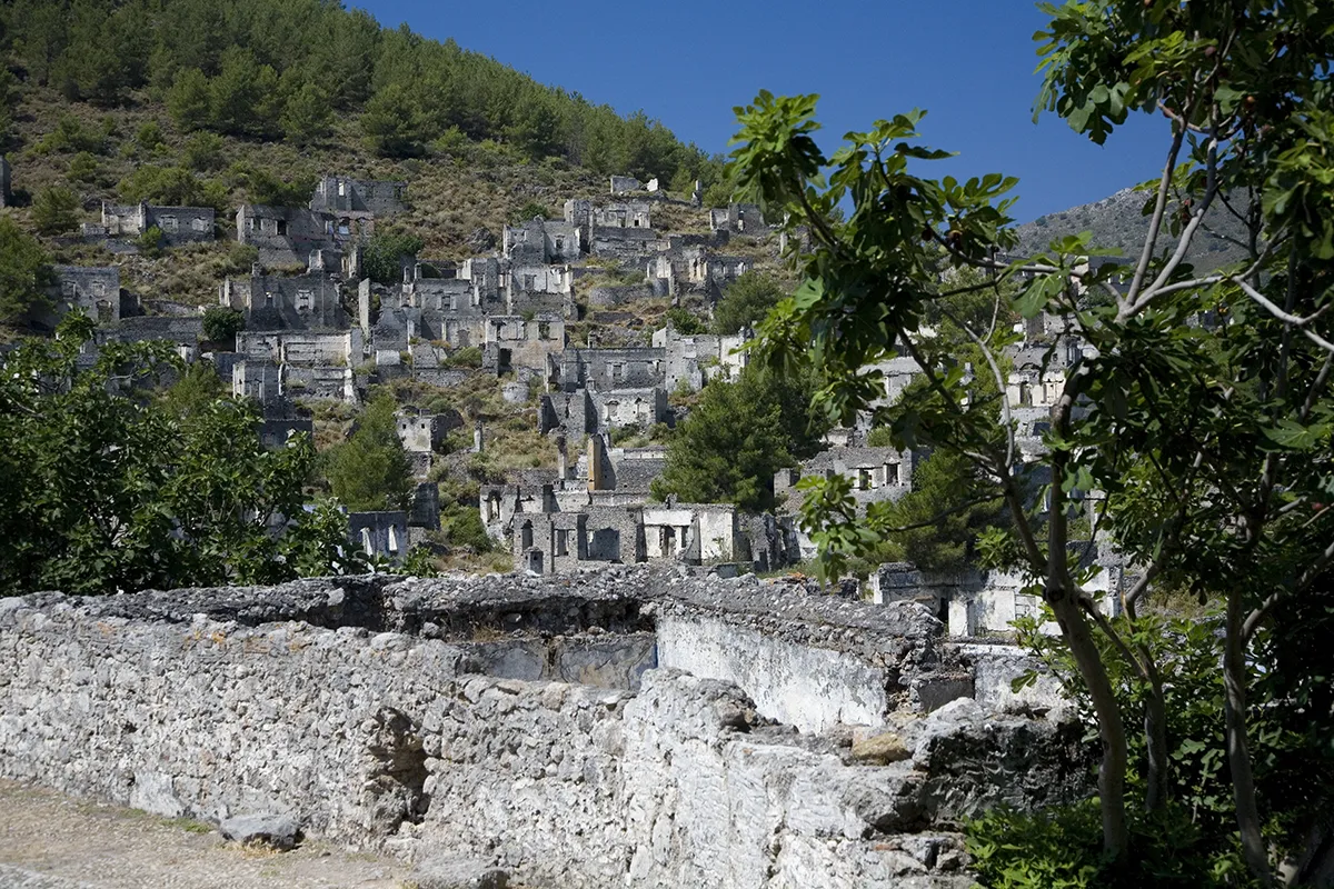 Kayaköy Hills Lined With Ruins