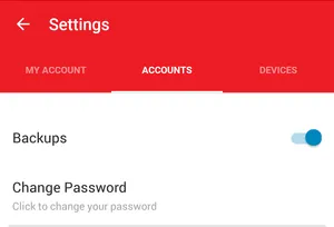 backups enabled