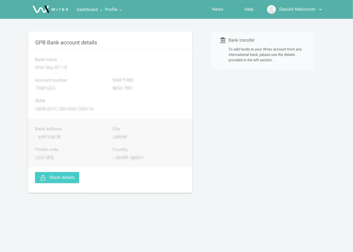 Cryptocurrency] Wirex Bank Accounts